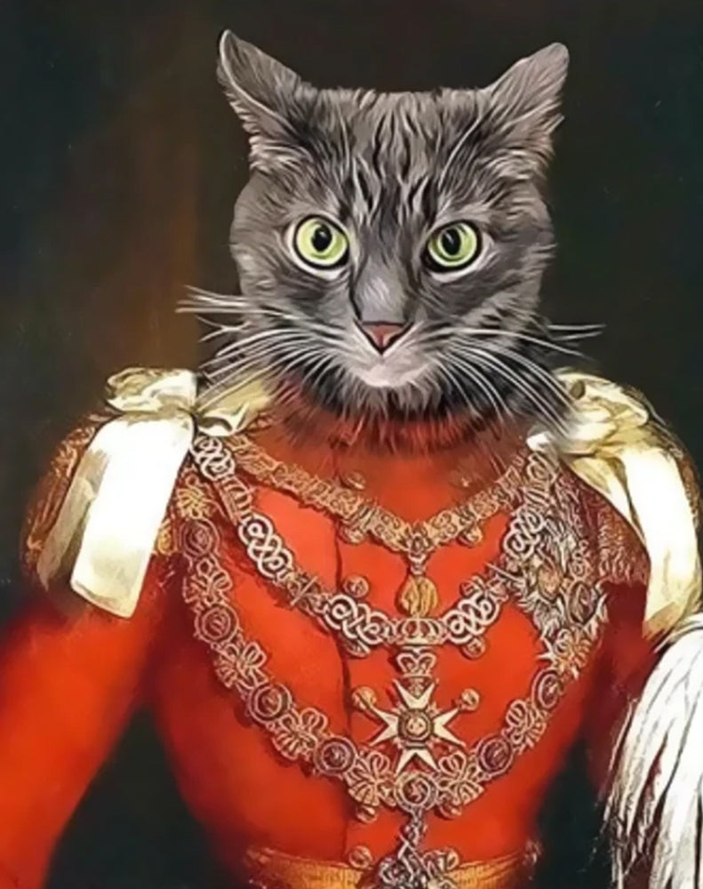Gato en la Pintura Famosa al Óleo Pintar por Números