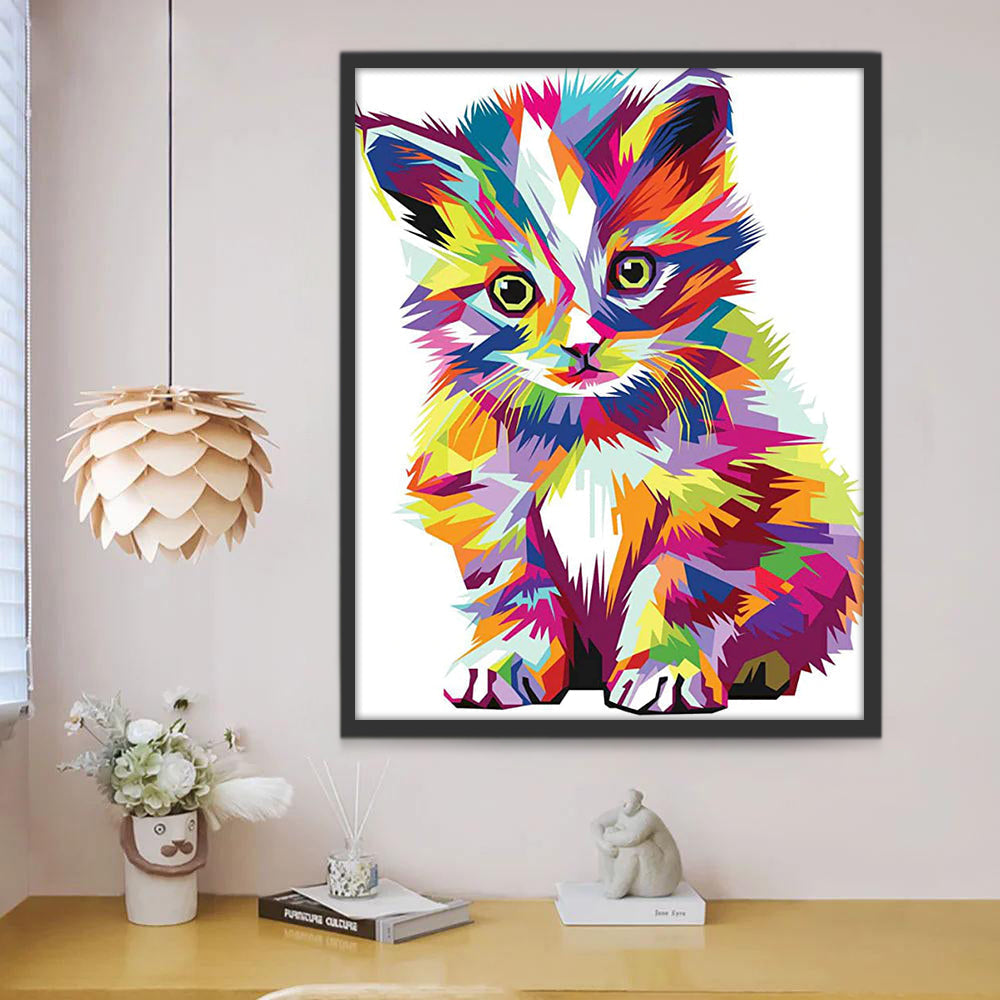 Gato Pequeño en Color Pintar por Números