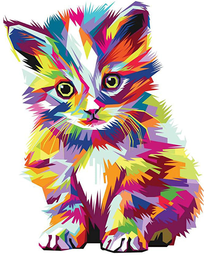 Gato Pequeño en Color Pintar por Números