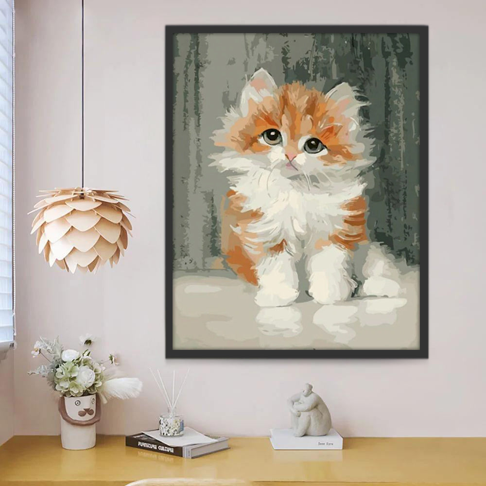 Gato Pequeño y Lindo Pintar por Números