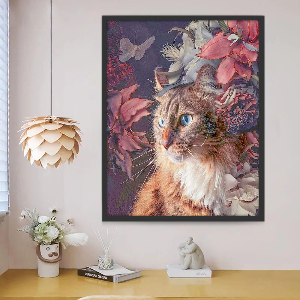 Gato y Las Azucenas Pintar por Números