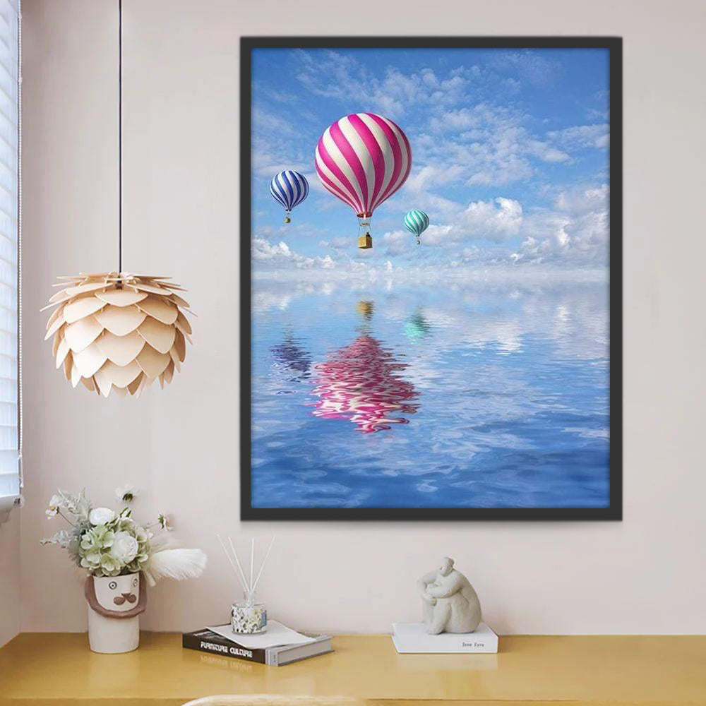 Globos Aerostáticos sobre el Mar Pintar por Números