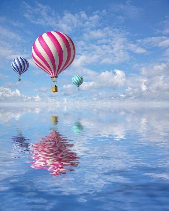 Globos Aerostáticos sobre el Mar Pintar por Números
