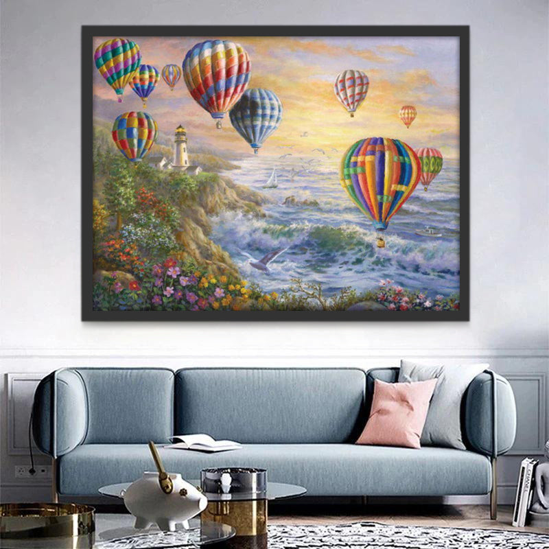 Globos Aerostáticos y Océano Pintar por Números