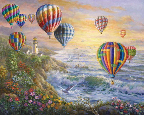 Globos Aerostáticos y Océano Pintar por Números