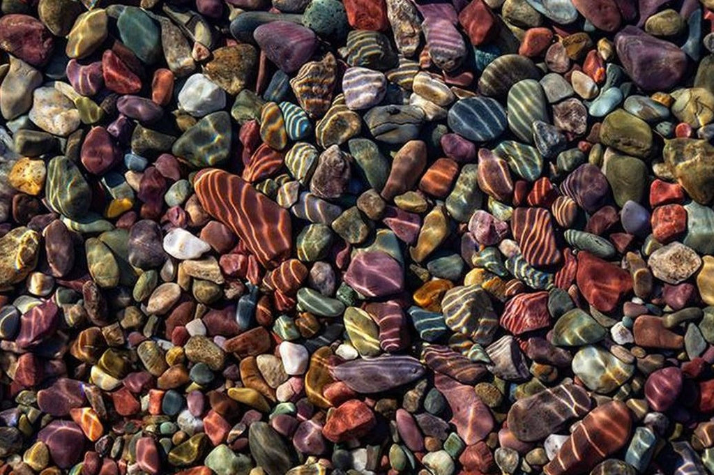 Guijarros y Piedras en el Agua Clara Pintar por Números