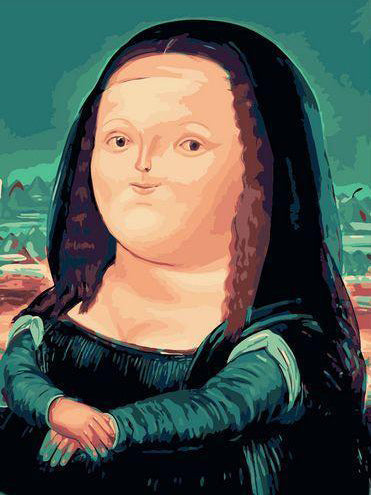 Ilustración de Mona Lisa Pintar por Números