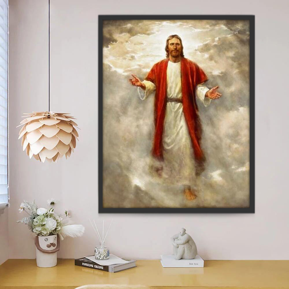 Jesucristo entre las Nubes Blancas Pintar por Números