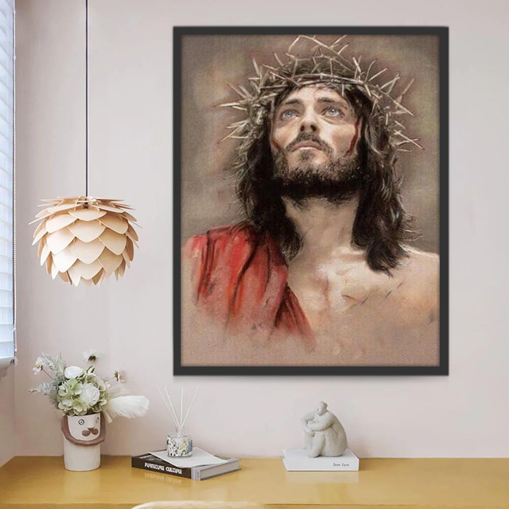 Jesús Cristo con La Corona de Espinas Pintar por Números