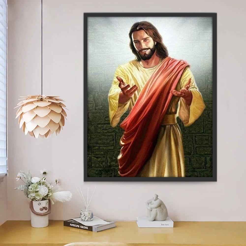 Jesús Cristo con Sonrisa Pintar por Números