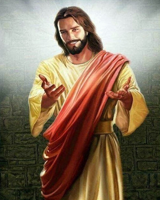 Jesús Cristo con Sonrisa Pintar por Números