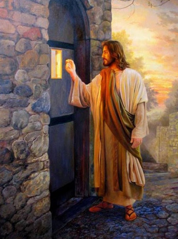 Jesús Cristo Llamando a la Puerta Pintar por Números