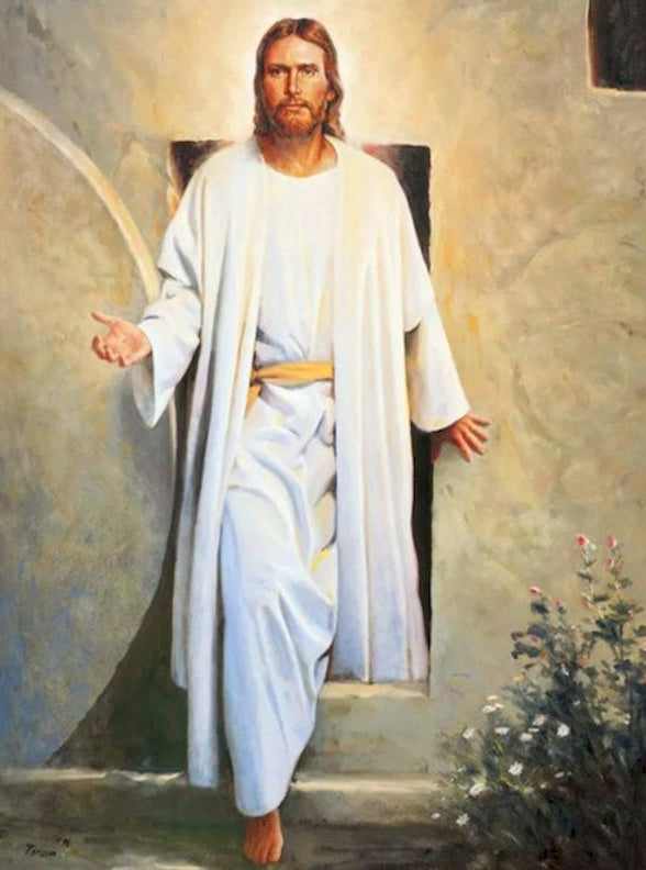 Jesús Extendiendo Su Mano a Alguien Pintar por Números