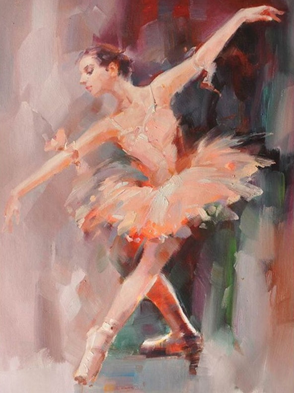 La Bailarina de Ballet en la Pintura Pintar por Números