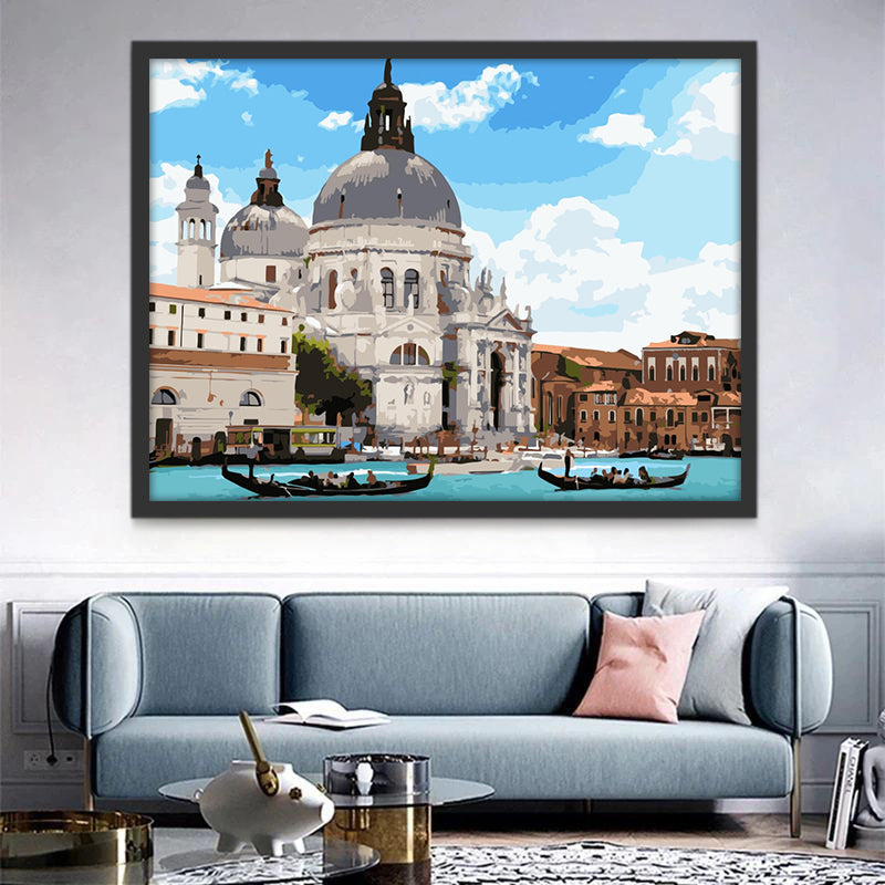 La Basílica de Santa María Della Salute Pintar por Números