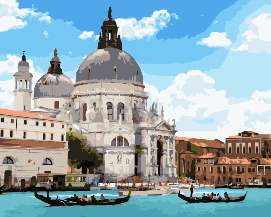 La Basílica de Santa María Della Salute Pintar por Números