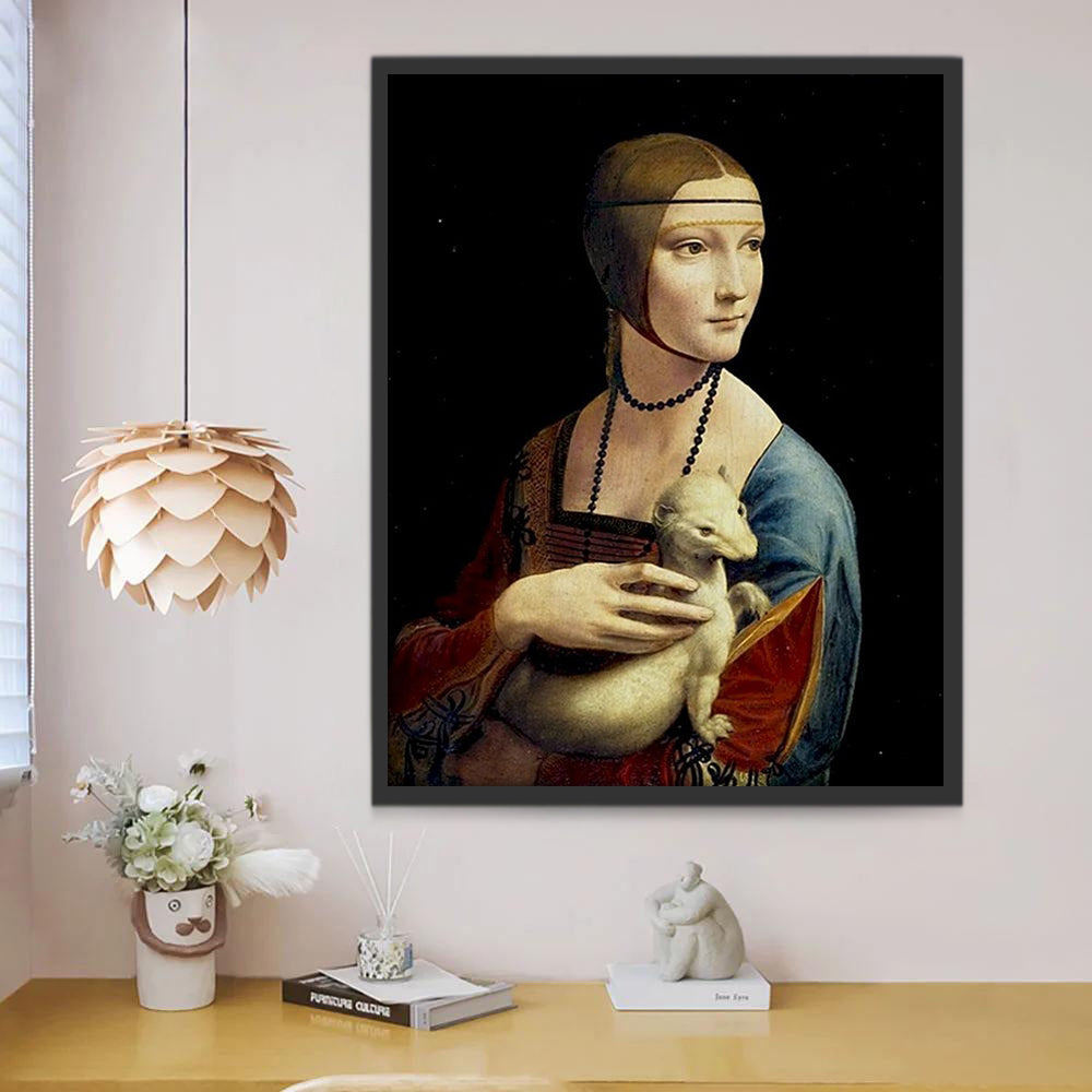 La Dama del Armiño de Leonardo da Vinci Pintar por Números
