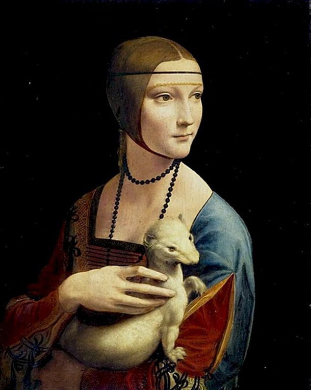 La Dama del Armiño de Leonardo da Vinci Pintar por Números