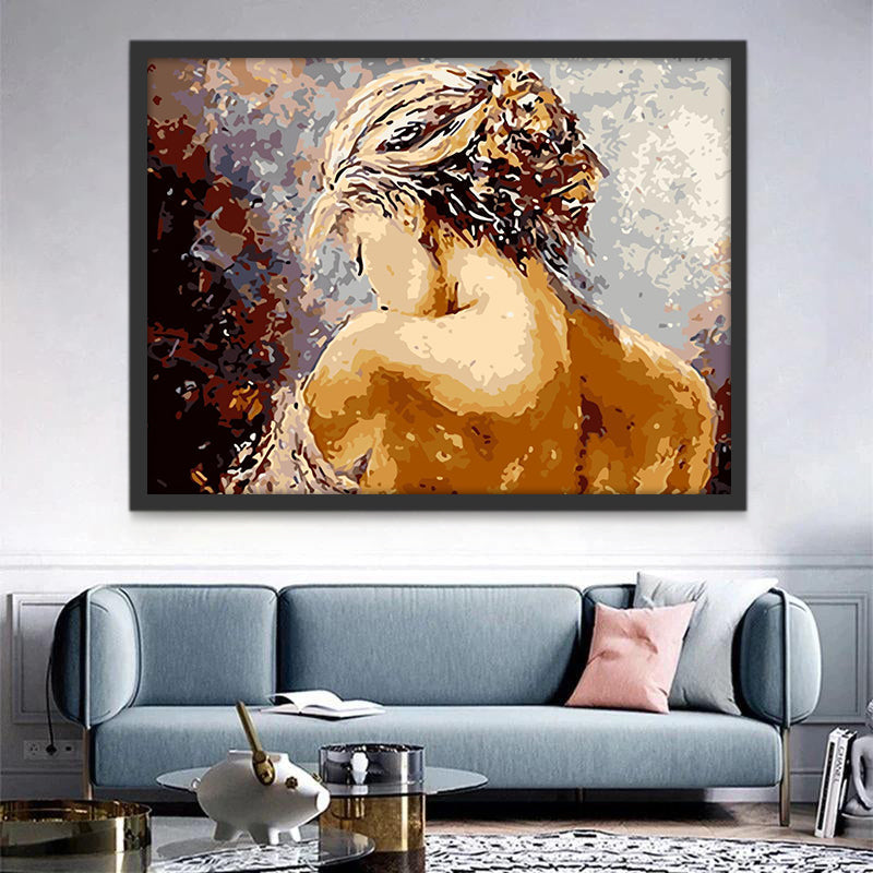 La Espalda de una Mujer Elegante Pintar por Números
