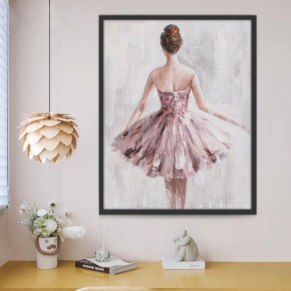 La Espalda Hermosa de una Bailarina Pintar por Números