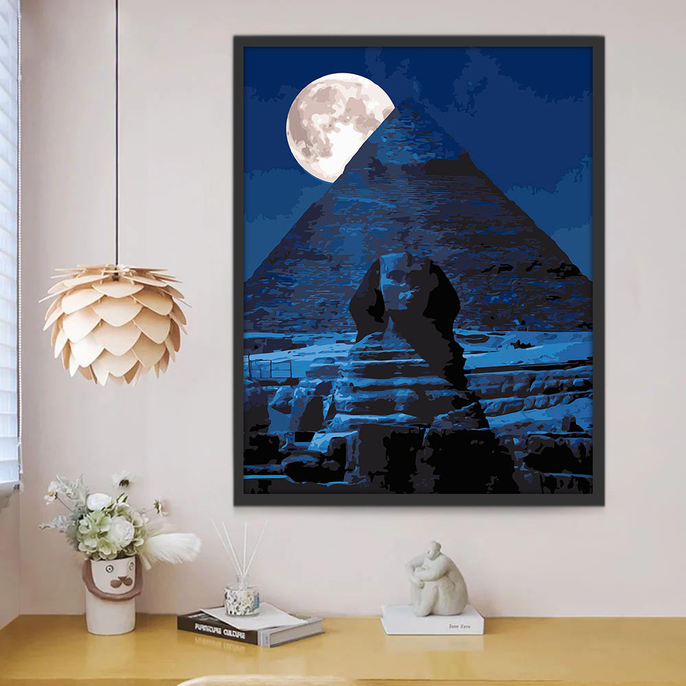La Gran Pirámide de Guiza en Egipto Pintar por Números