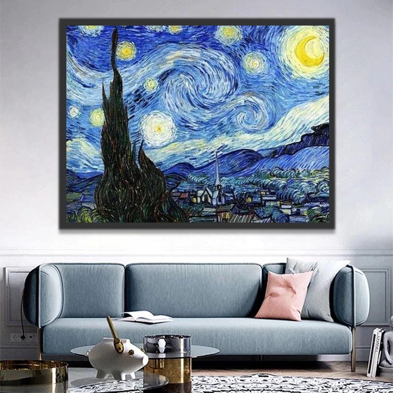 La Noche Estrellada de Van Gogh Pintar por Números