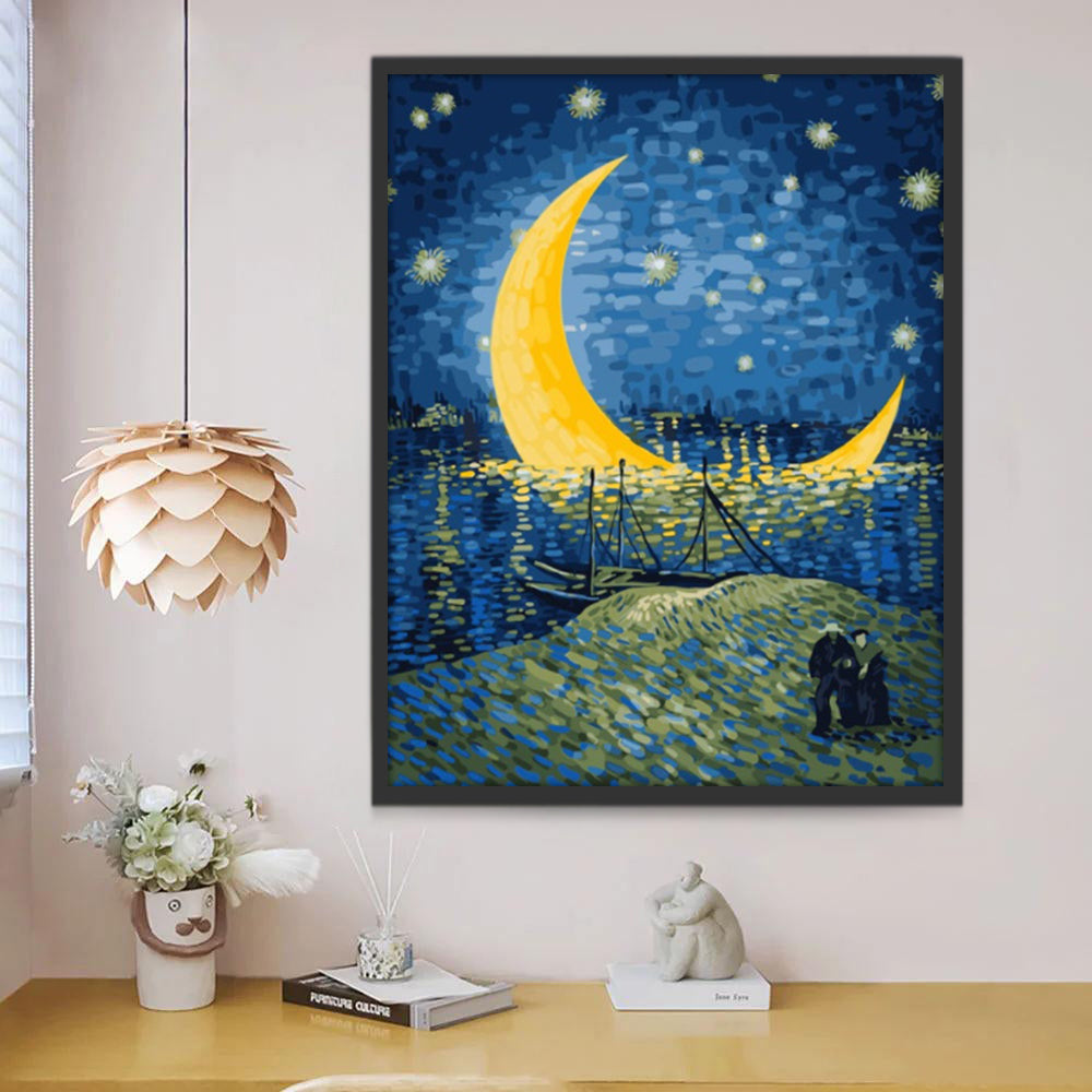 La Noche Estrellada sobre el Ródano Pintar por Números