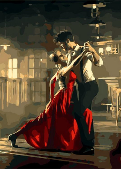 La Pareja de Baile Pintar por Números