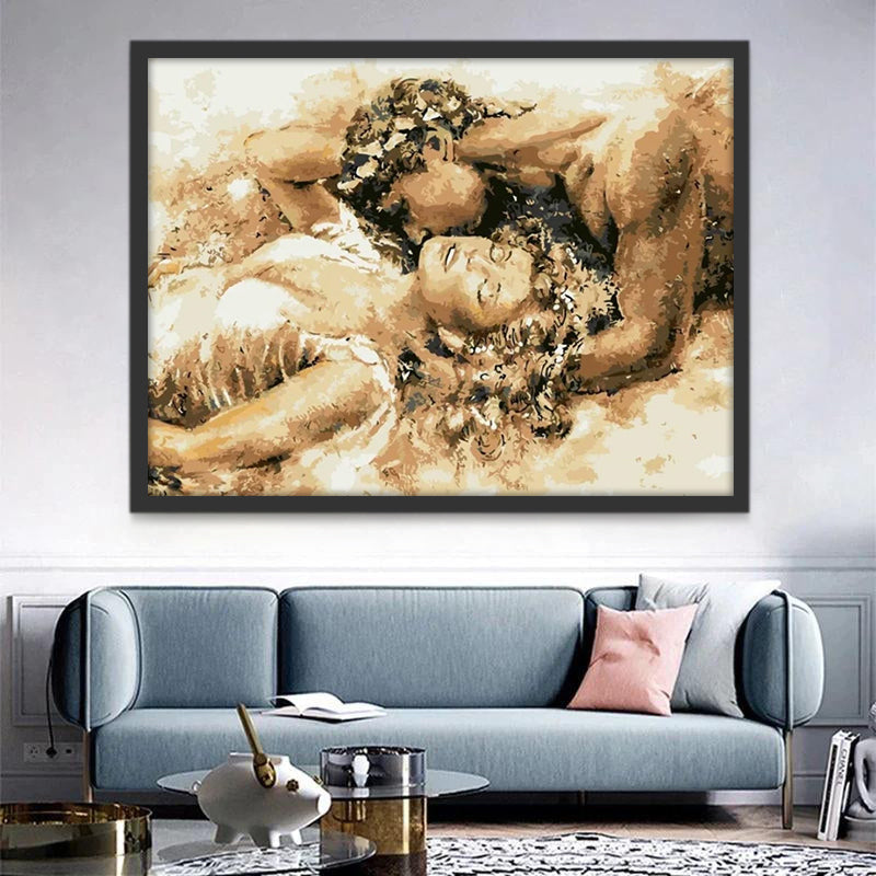 La Pareja Enamorada Pintar por Números