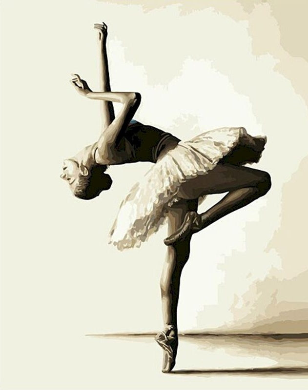 La Postura Elegante de Bailarina Pintar por Números