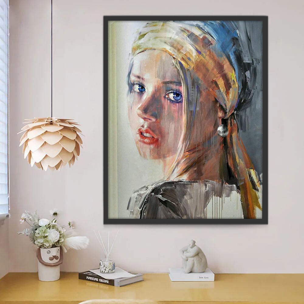 La Señora de la Perla Pintar por Números