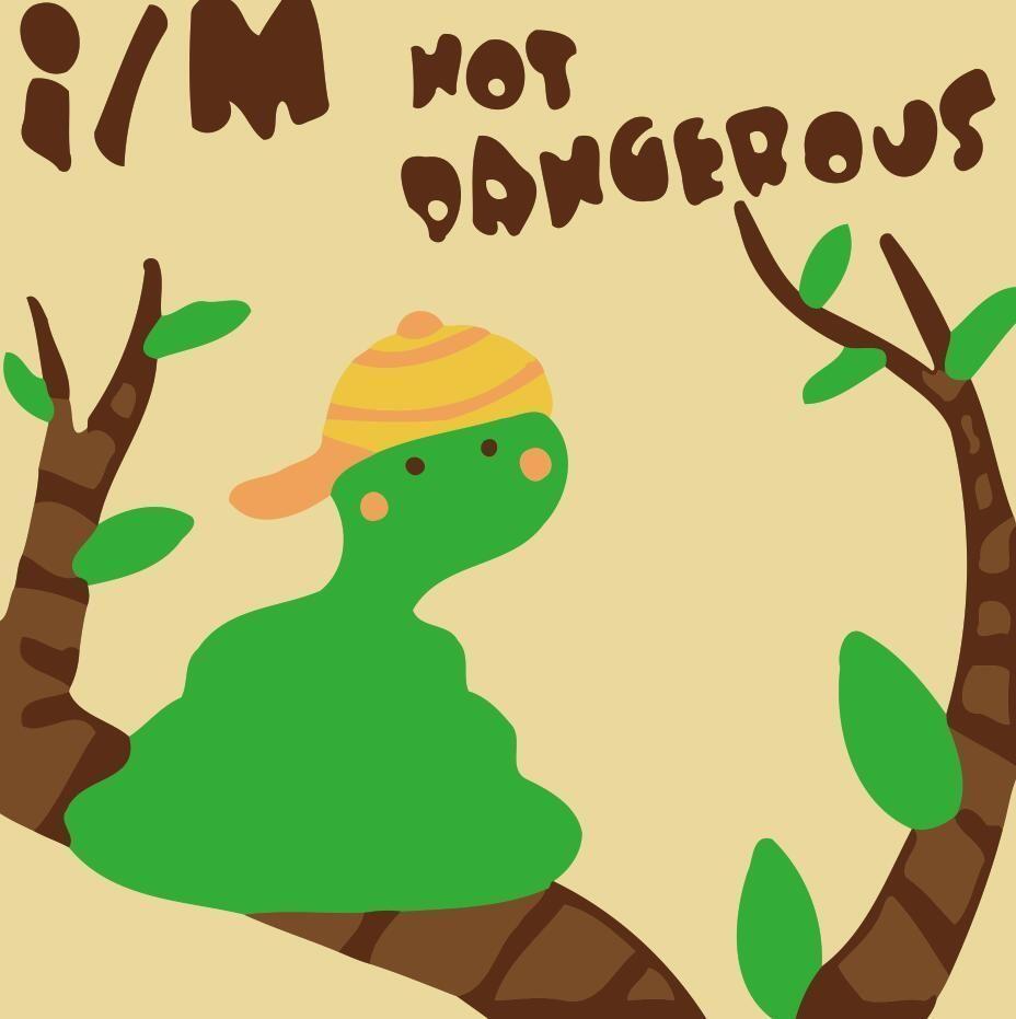 La Serpiente Linda Amistosa Pintar por Números Niños