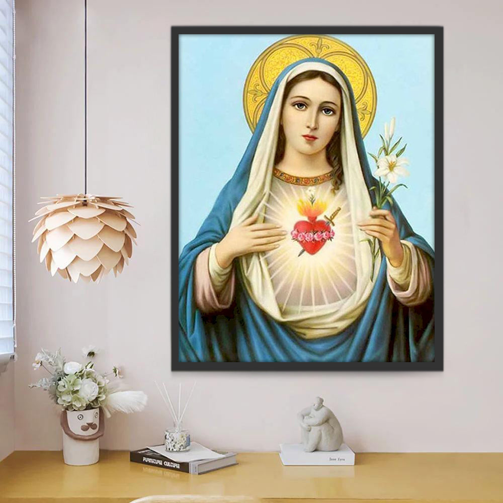 La Virgencita del Sagrado Corazón Pintar por Números