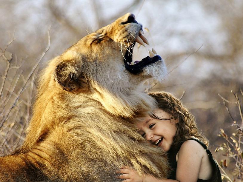 León y Niña Pintar por Números
