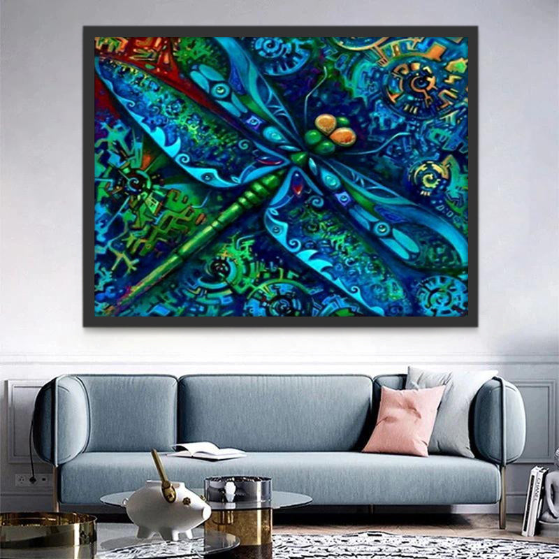 Libélula Azul Pintar por Números