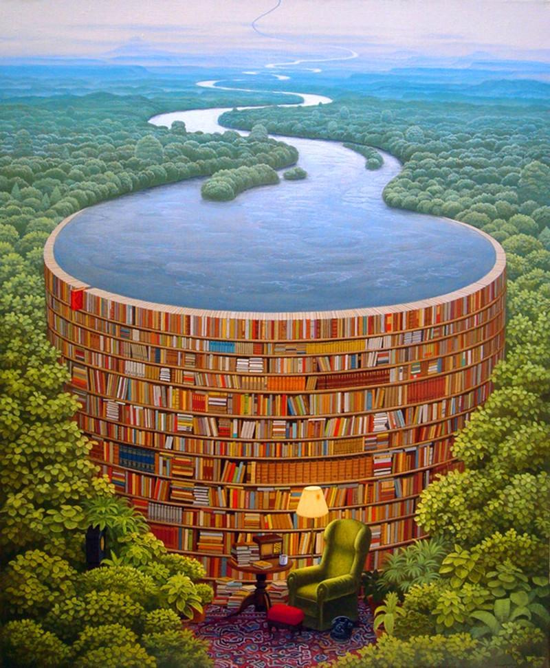 Librería en la Llanura Pintar por Números