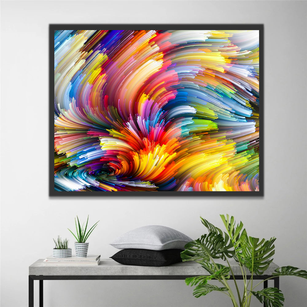 Líneas Suaves de Color Arcoíris Pintar por Números