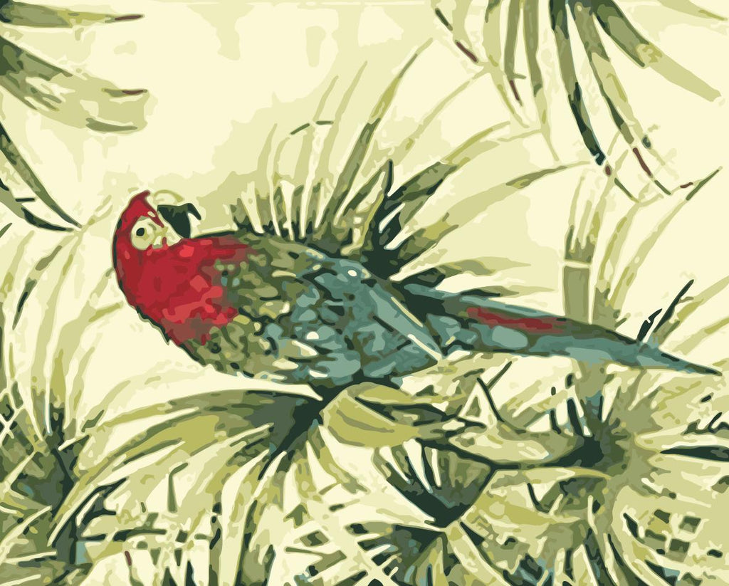 Loro y las Plantas Pintar por Números