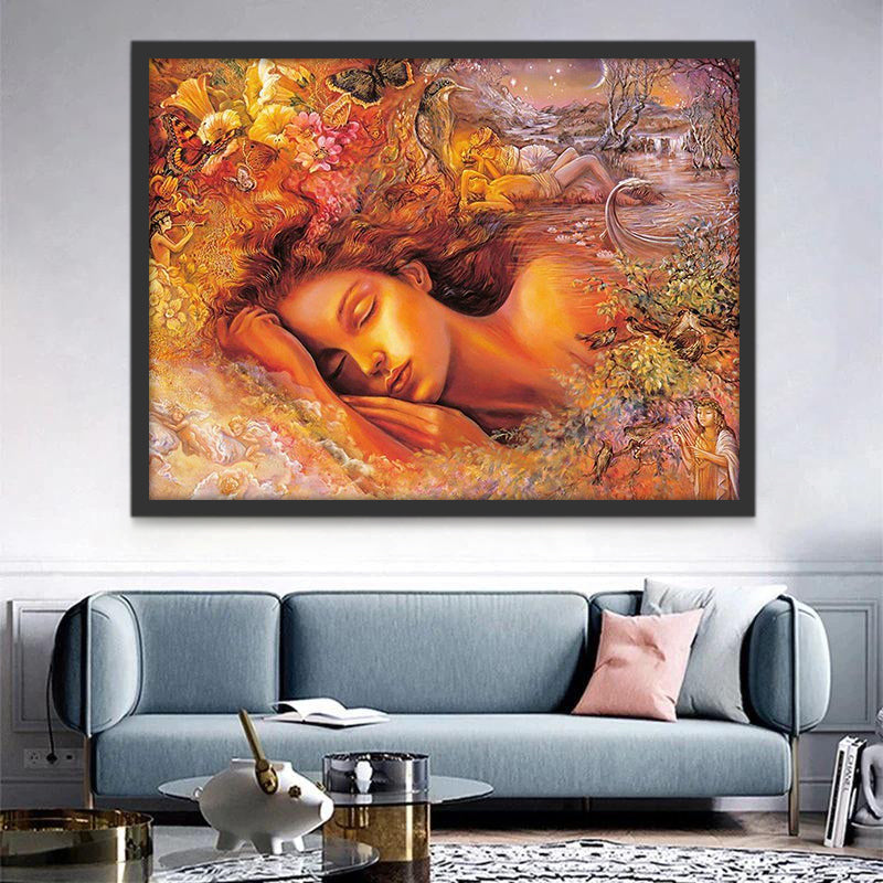 Los Sueños de Mujer Durmiendo Pintar por Números