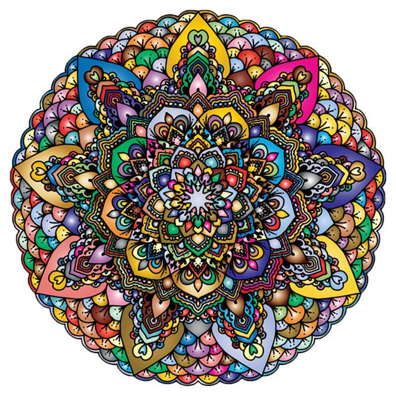 Mandala Compleja Colorida Pintar por Números