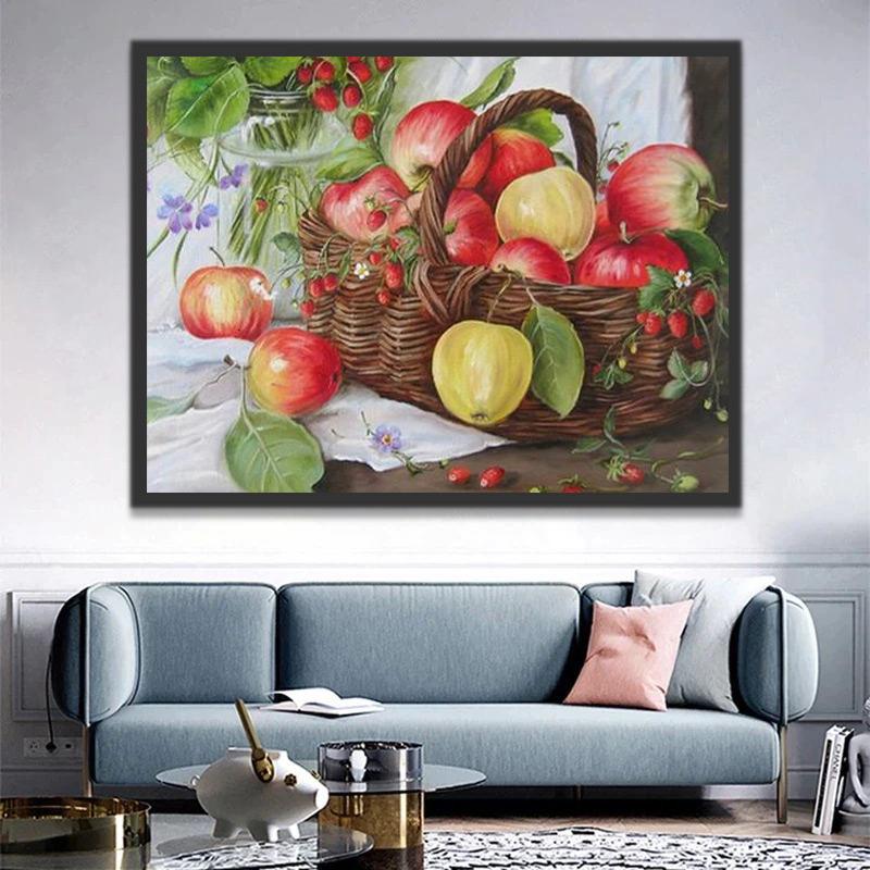 Manzanas y Fresas Silvestres Pintar por Números