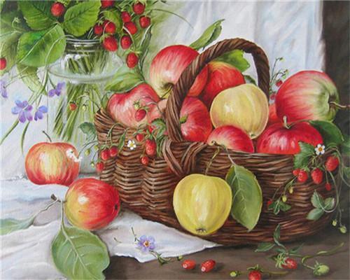 Manzanas y Fresas Silvestres Pintar por Números