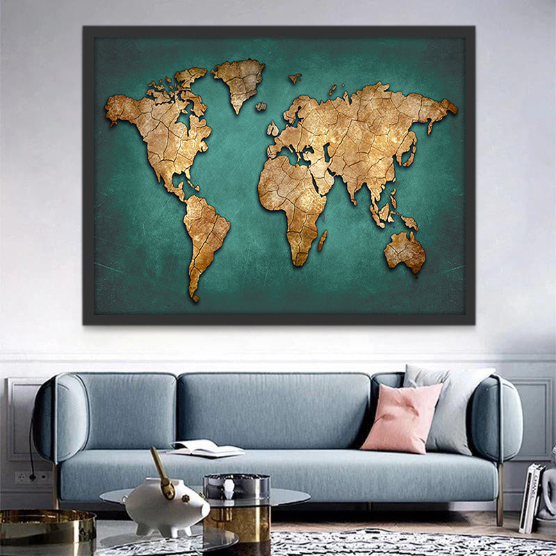 Mapa del Mundo Recortado del Papel Pintar por Números