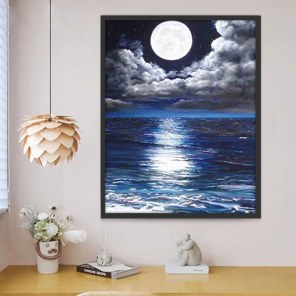 Mar Azul a la Luz de la Luna Pintar por Números