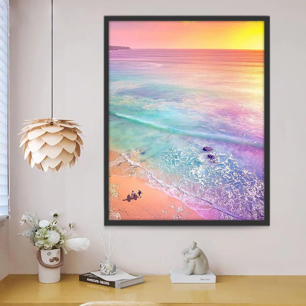 Mar de Color Arcoíris Pintar por Números