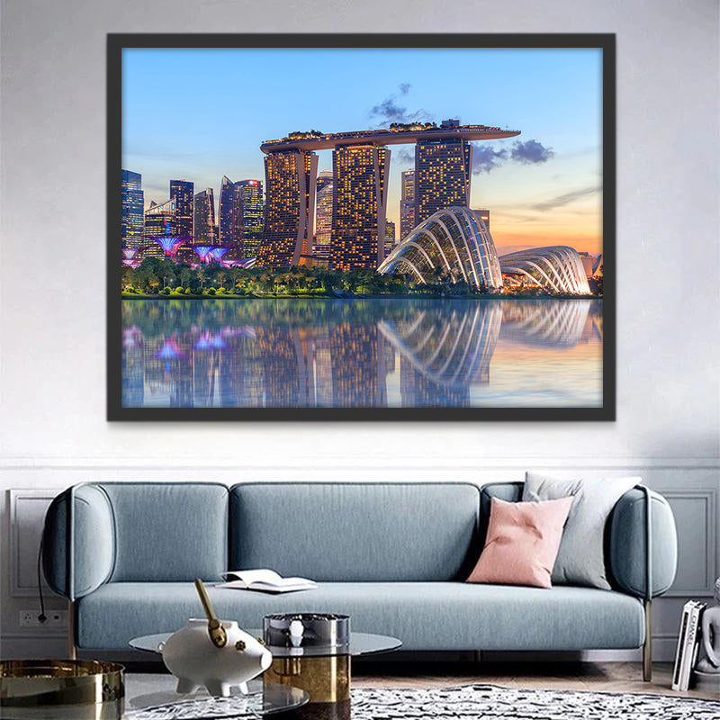 Marina Bay Sands en Singapur Pintar por Números