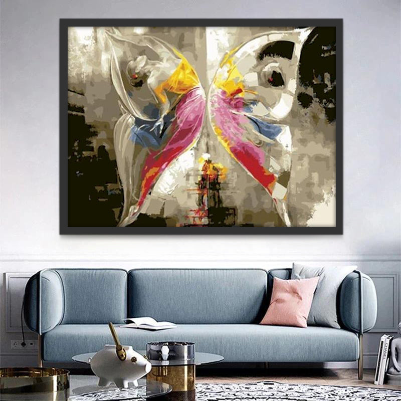 Mariposa Abstracta Pintar por Números