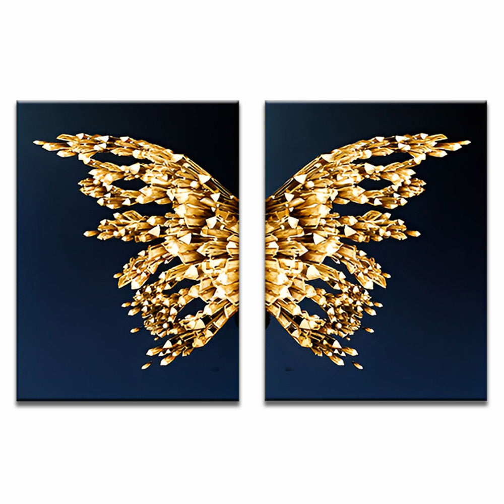 Mariposa Dorada 2 Partes Pintar por Números