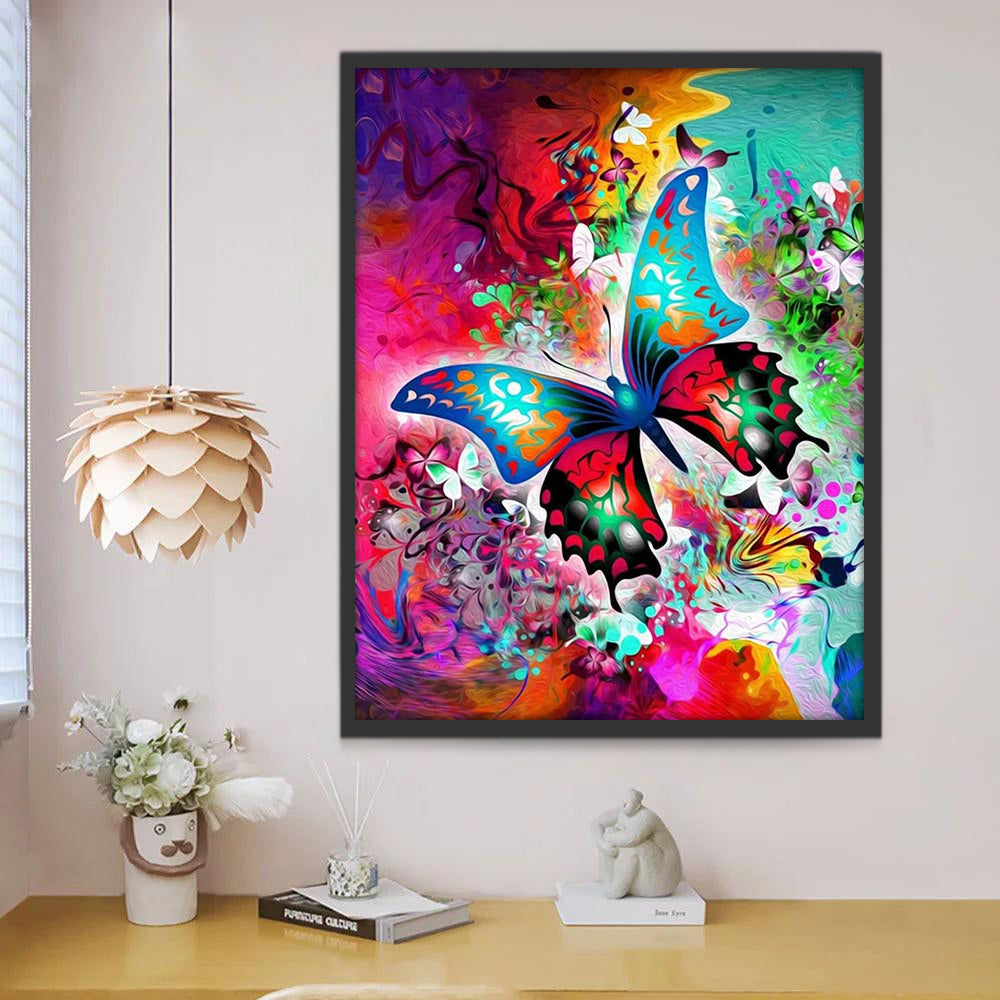 Mariposas con Alas de Dos Colores Pintar por Números