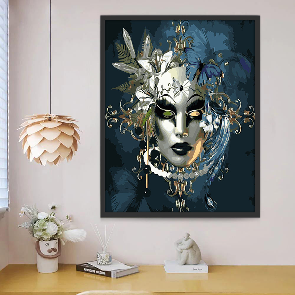 Máscara de Fiesta Pintar por Números